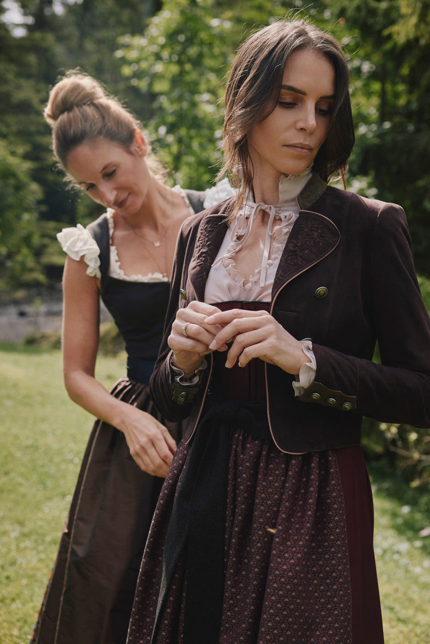 Lederjacke Manuela, bordeaux