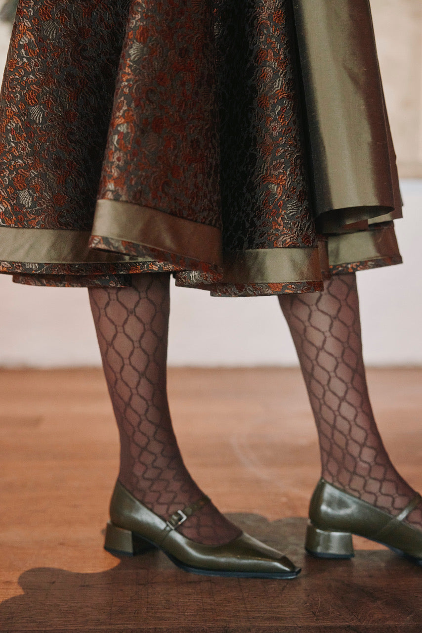 Rock Spitzingsee mit Seidenschürze, mud/gold/olive