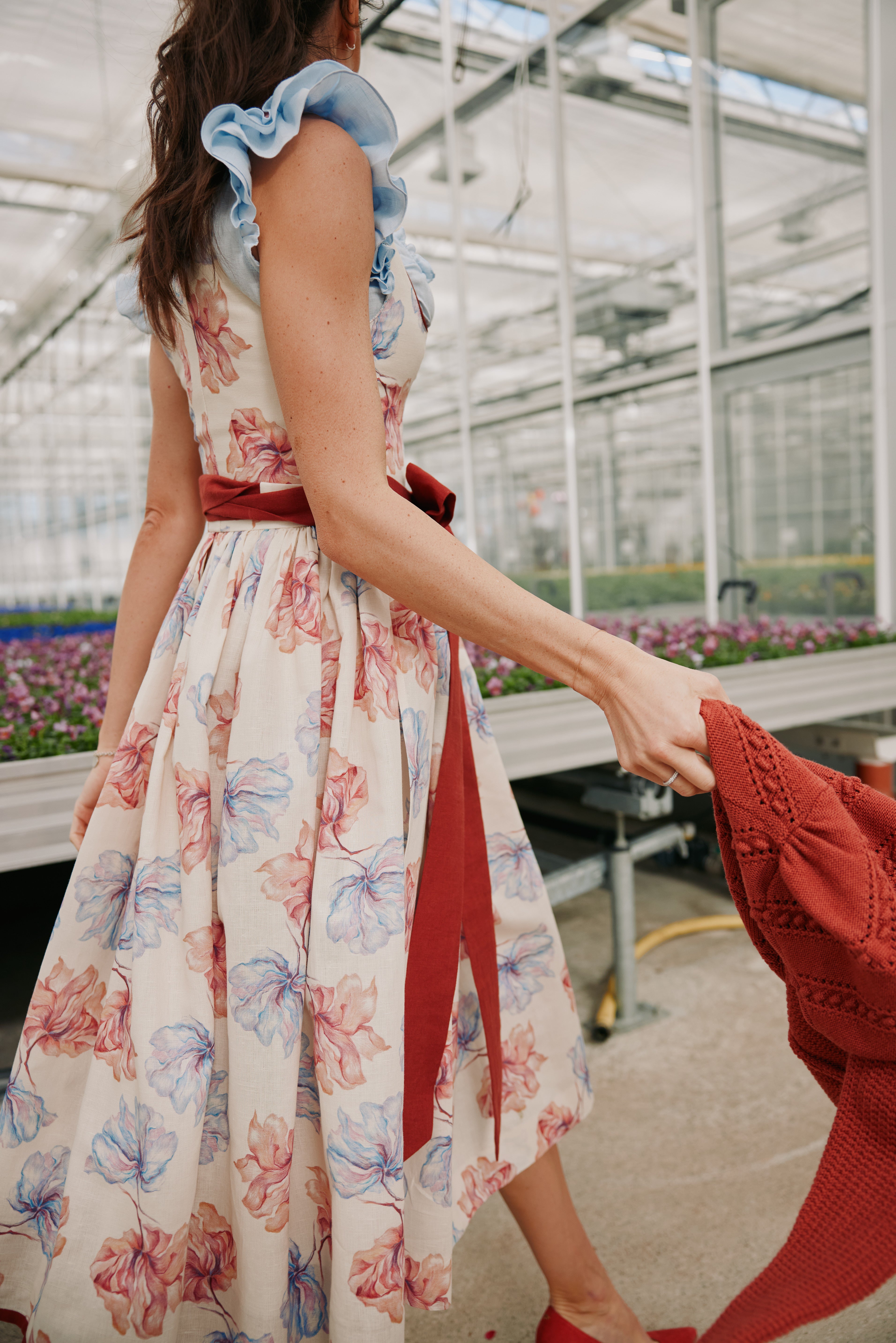 Dirndl Lili, floral gemustert