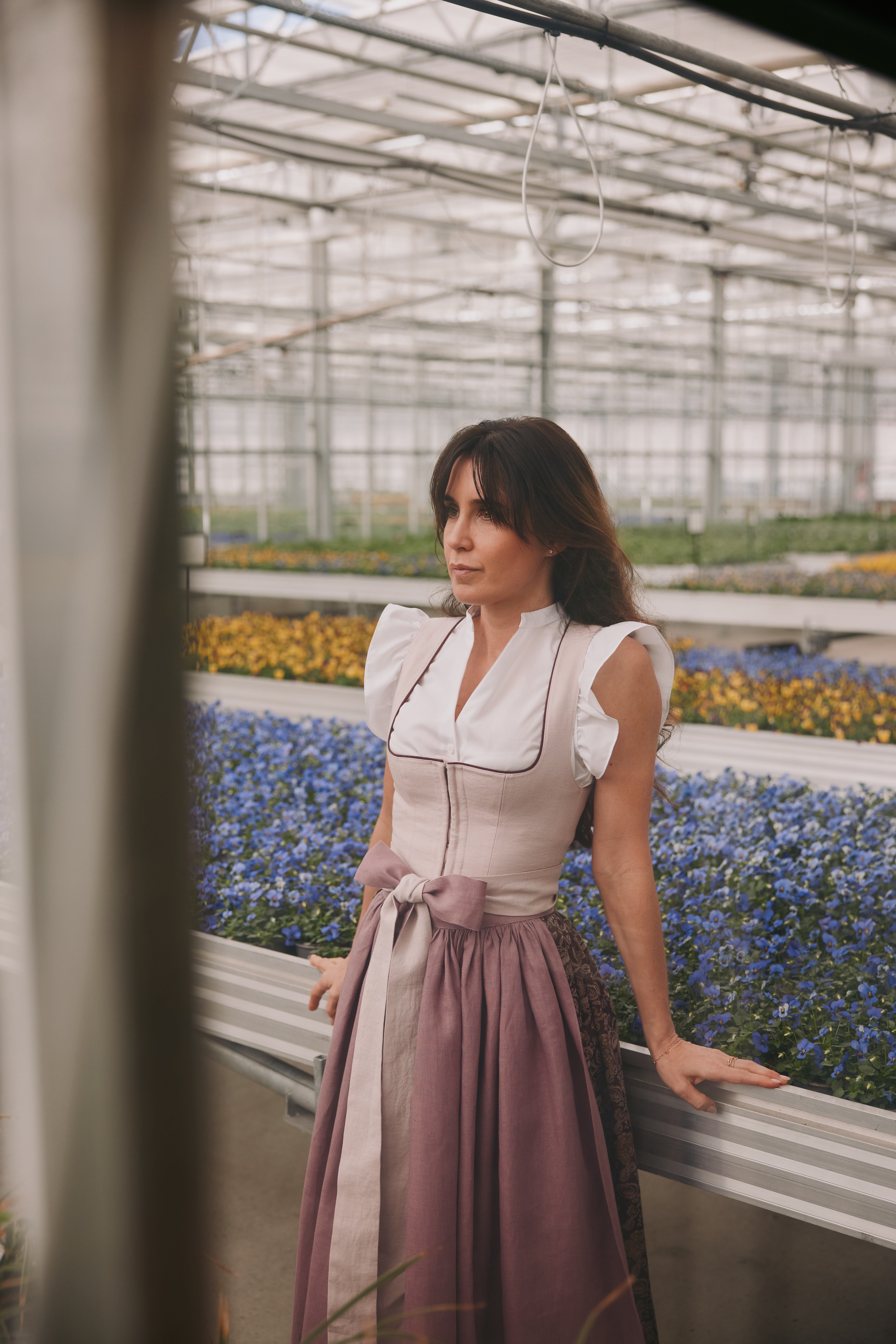 Dirndl Lydia, rosa/beere