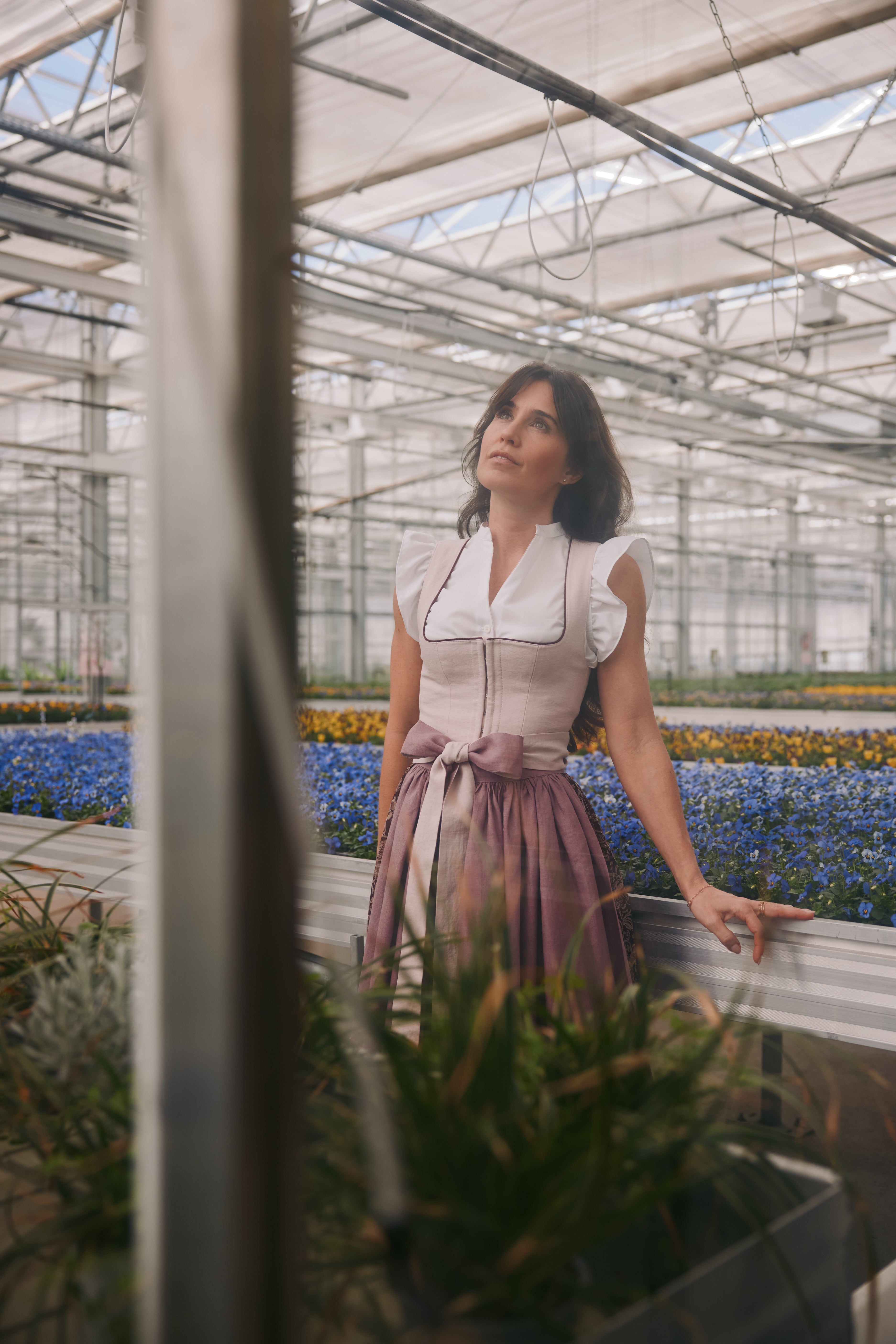 Dirndl Lydia, rosa/beere