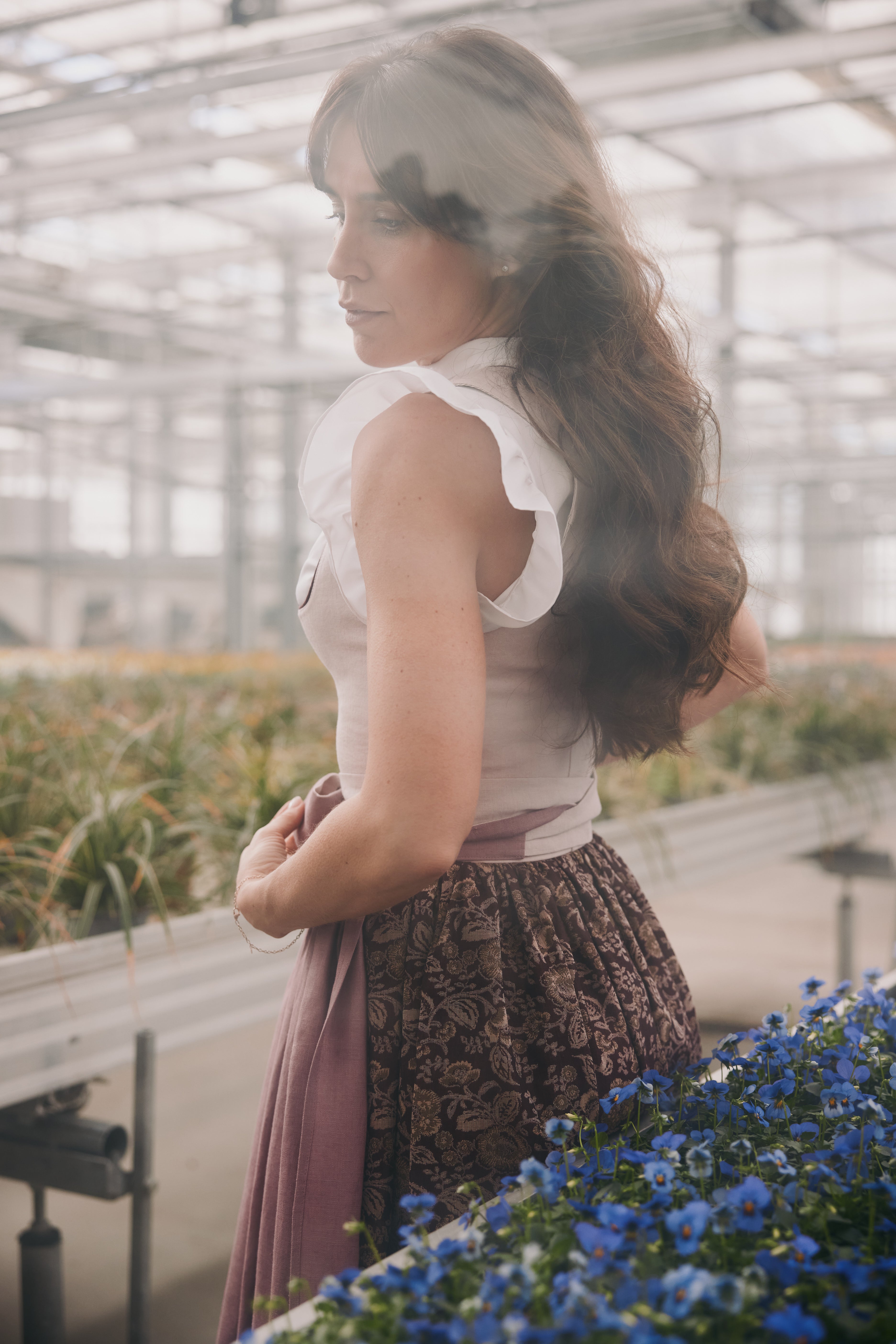 Dirndl Lydia, rosa/beere