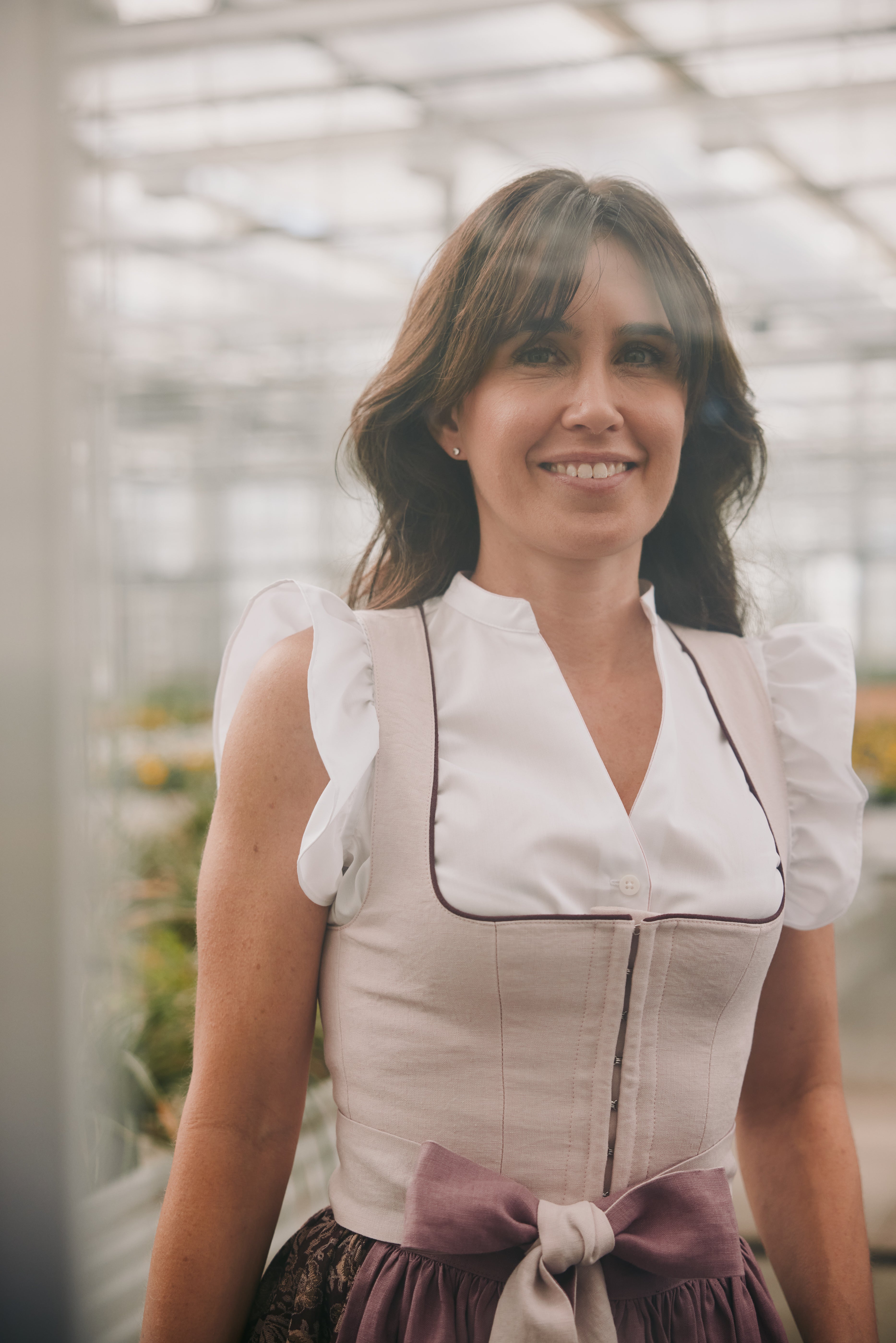 Dirndl Lydia, rosa/beere