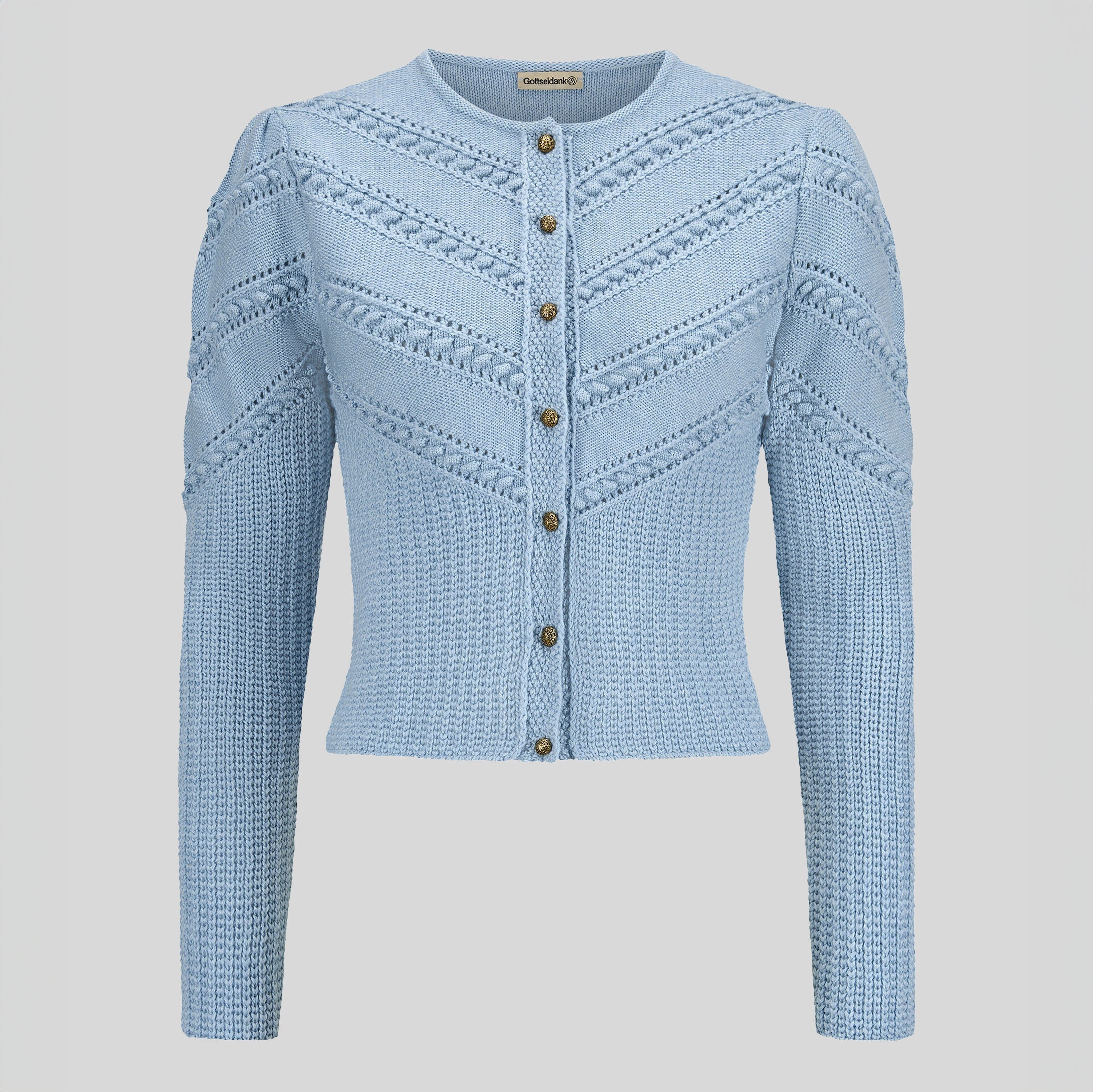 Strickjacke Ophelia, hellblau