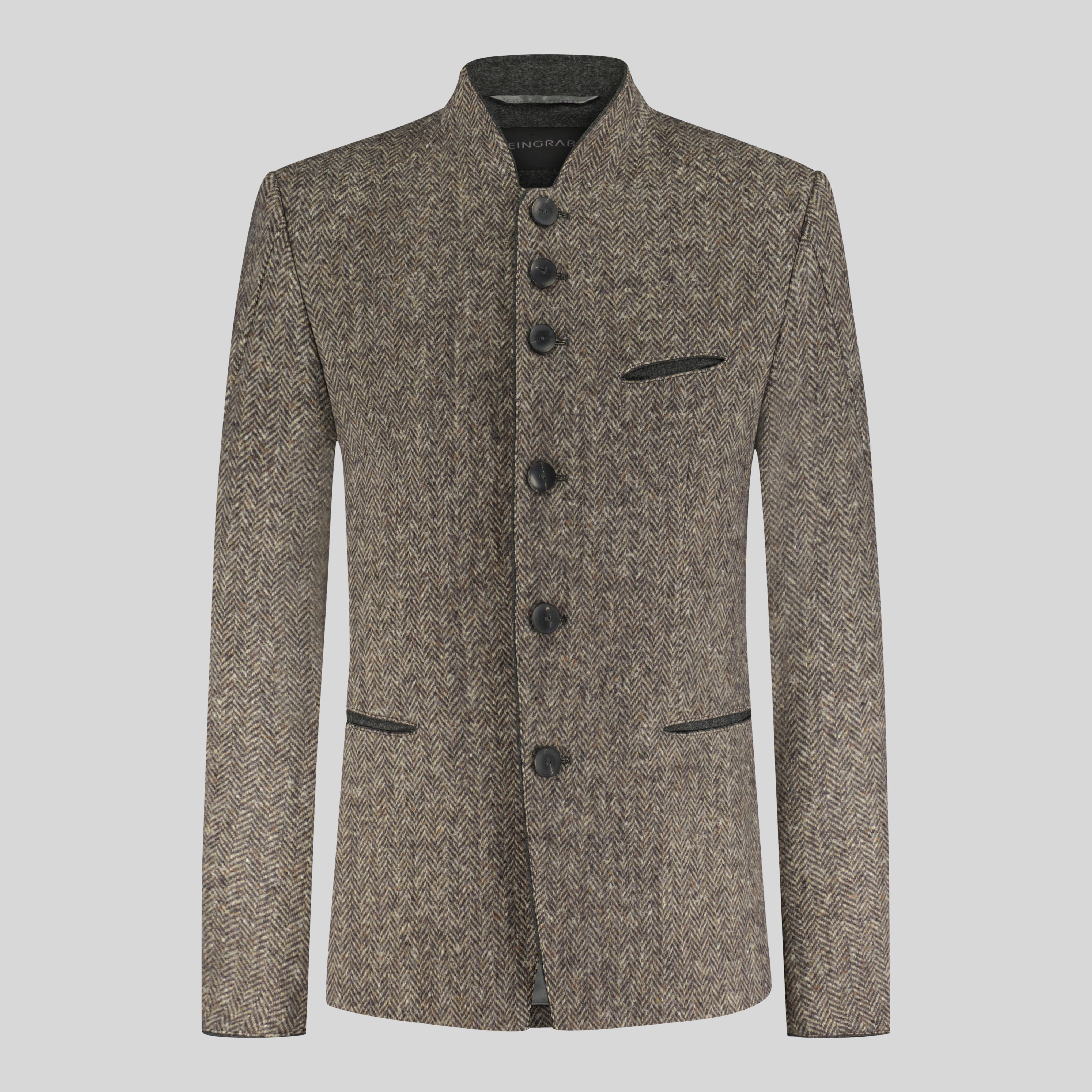 Janker Valentin, Fischgrat mokka/beige/grau
