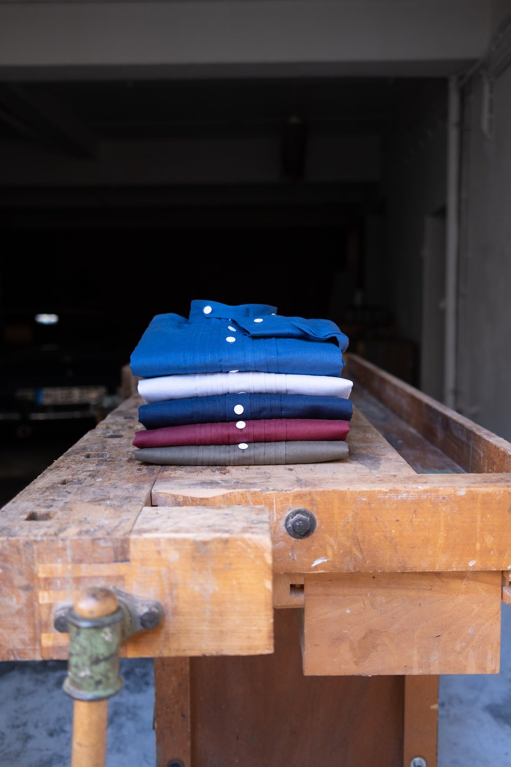 Leinenhemd bergblau, HundSansScho