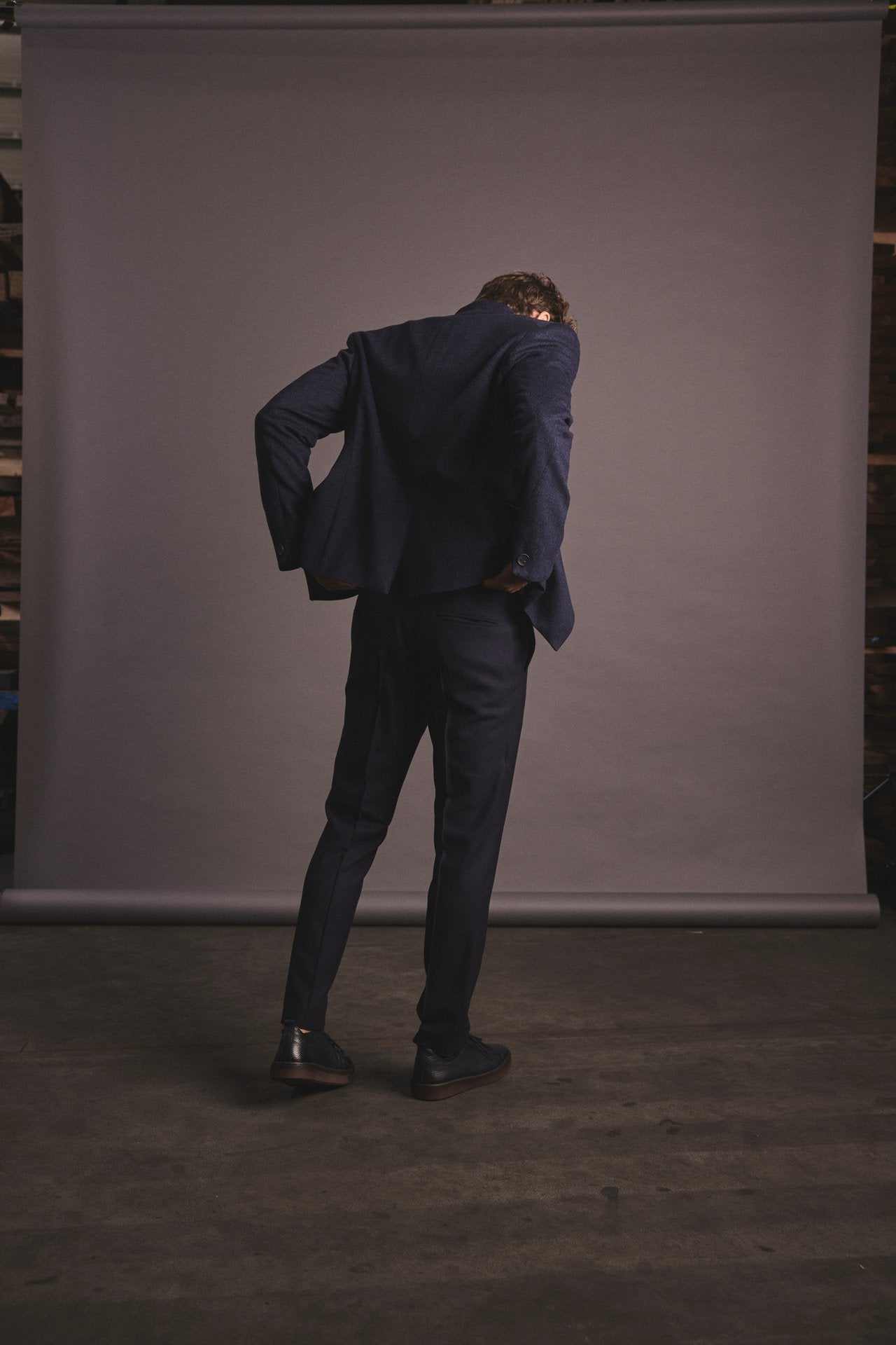Hose Anian, schwarz und navy