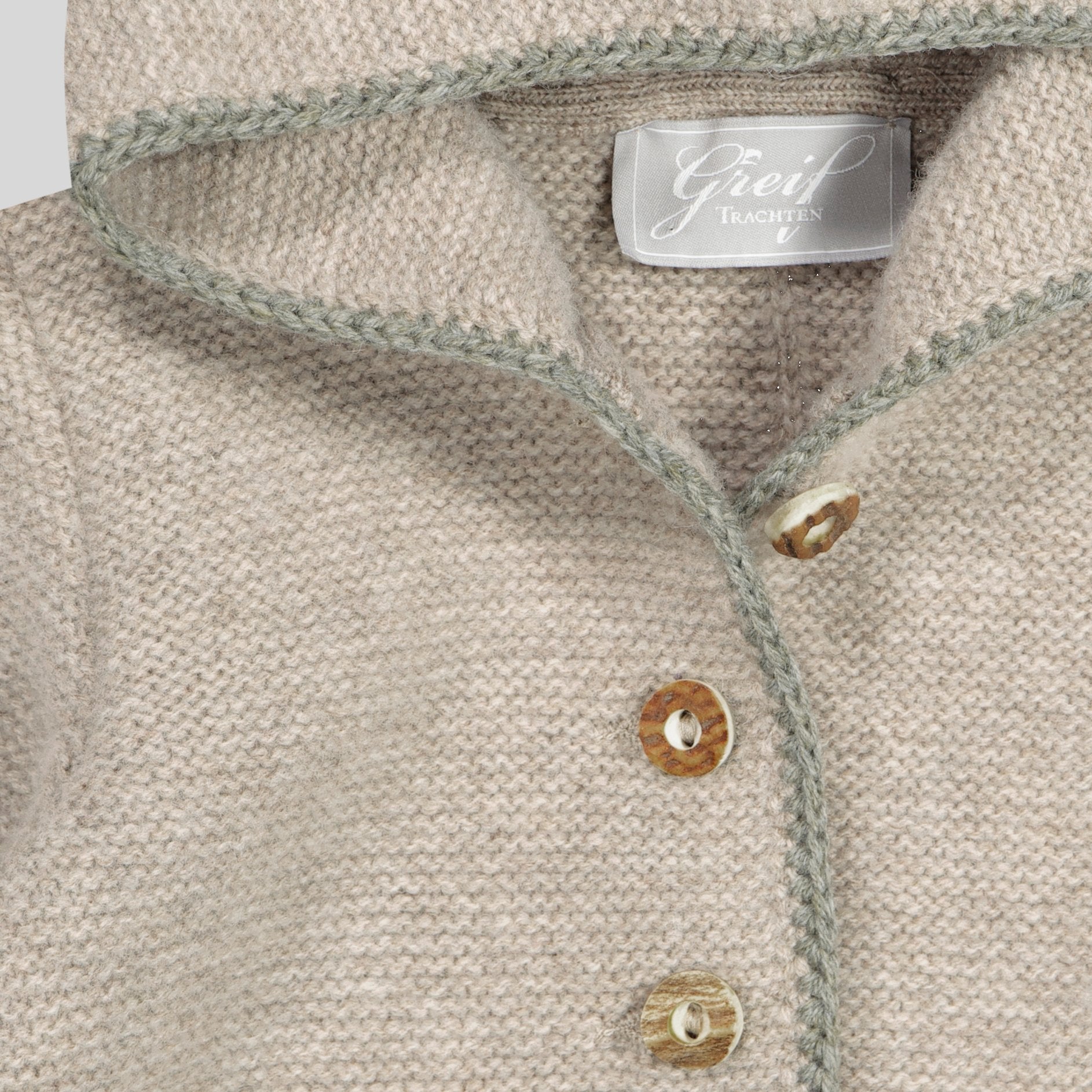 Kinder Kapuzenstrickjacke Leni cobble/flechte/rubin Bild 5