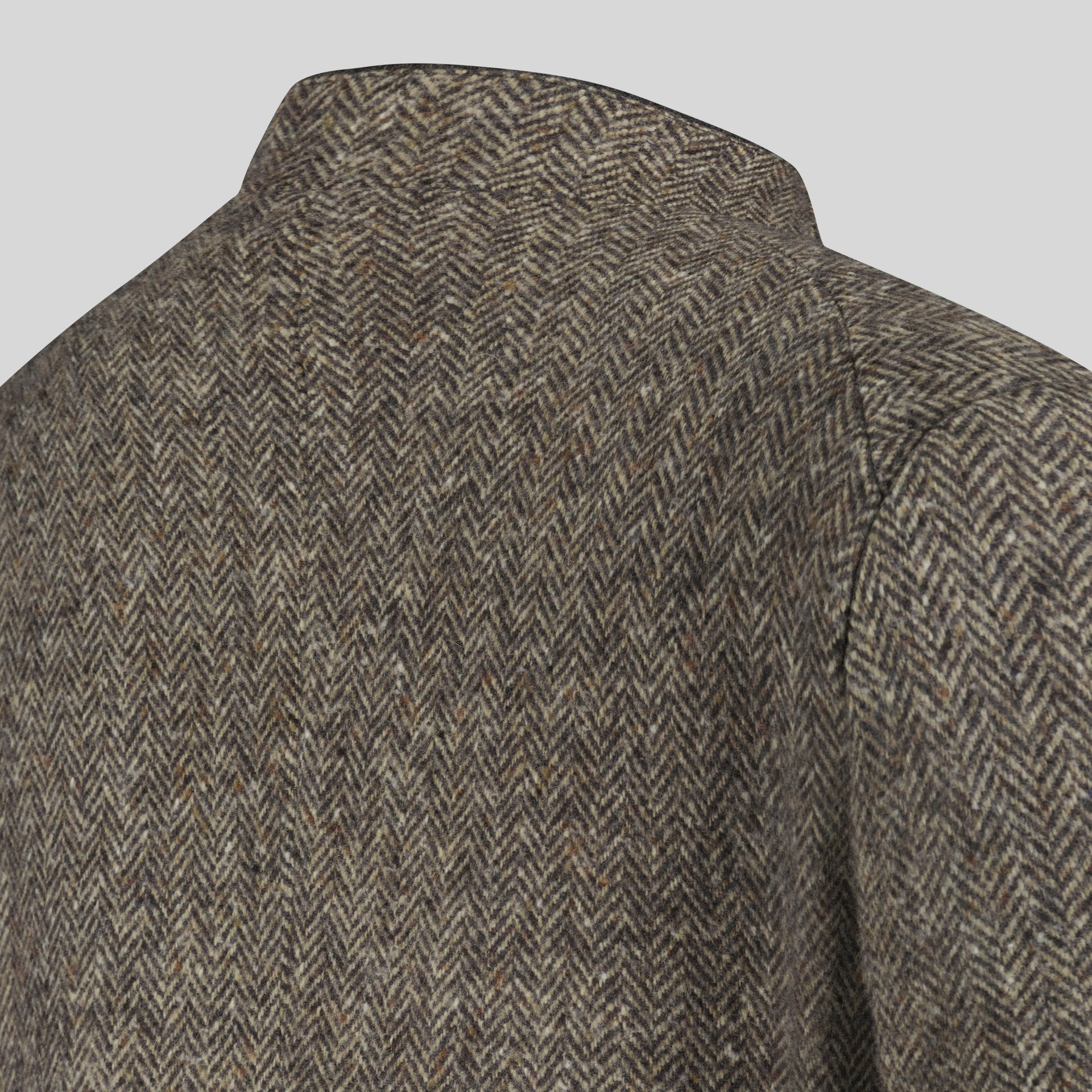 Janker Valentin, Fischgrat mokka/beige/grau
