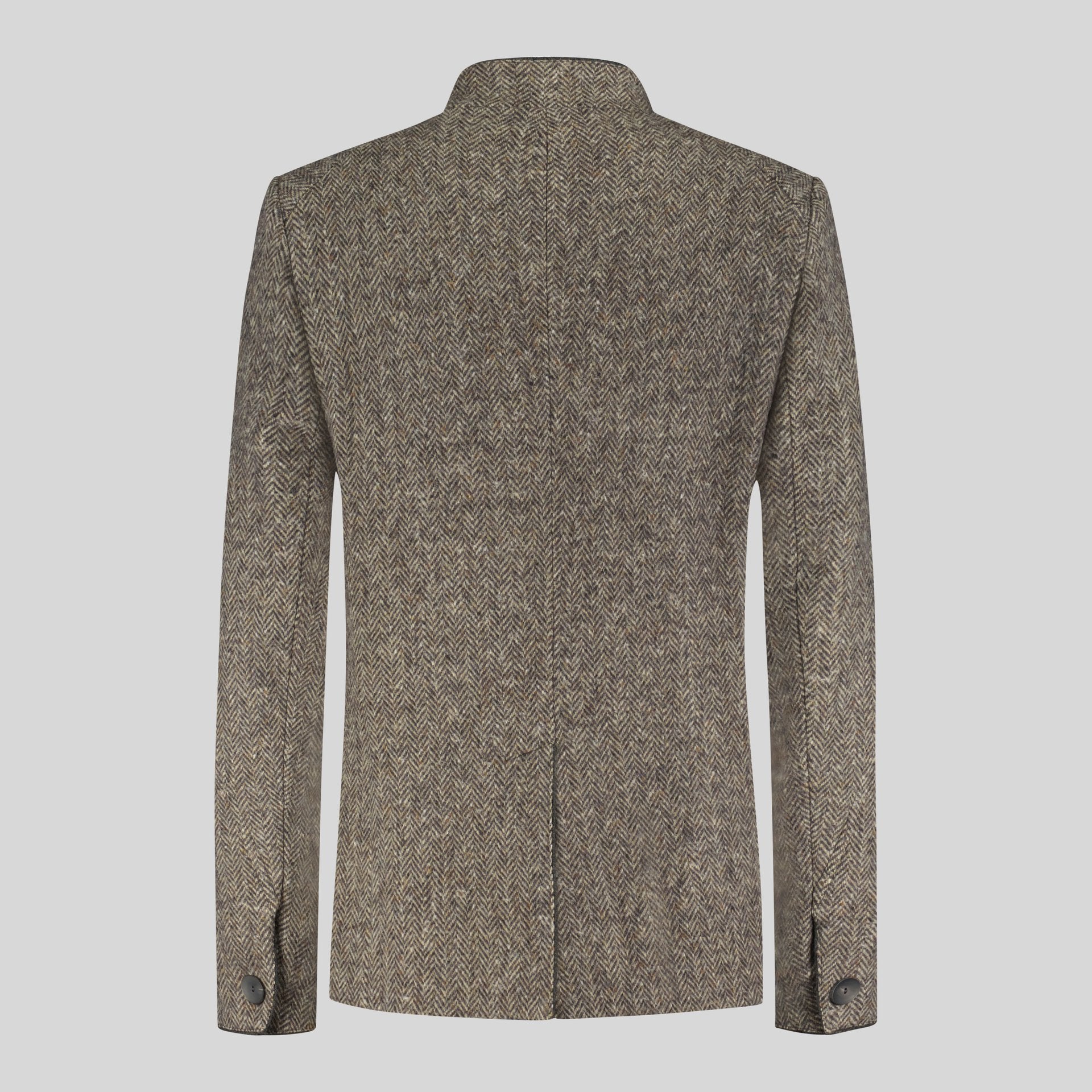 Janker Valentin, Fischgrat mokka/beige/grau