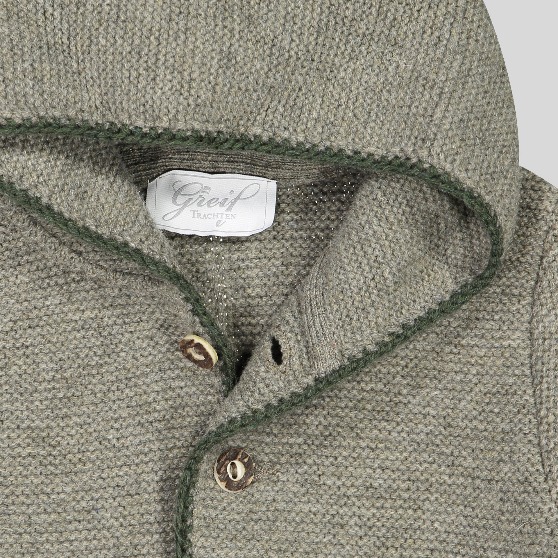 Kinder Kapuzenstrickjacke Linus, flechte/loden/orange