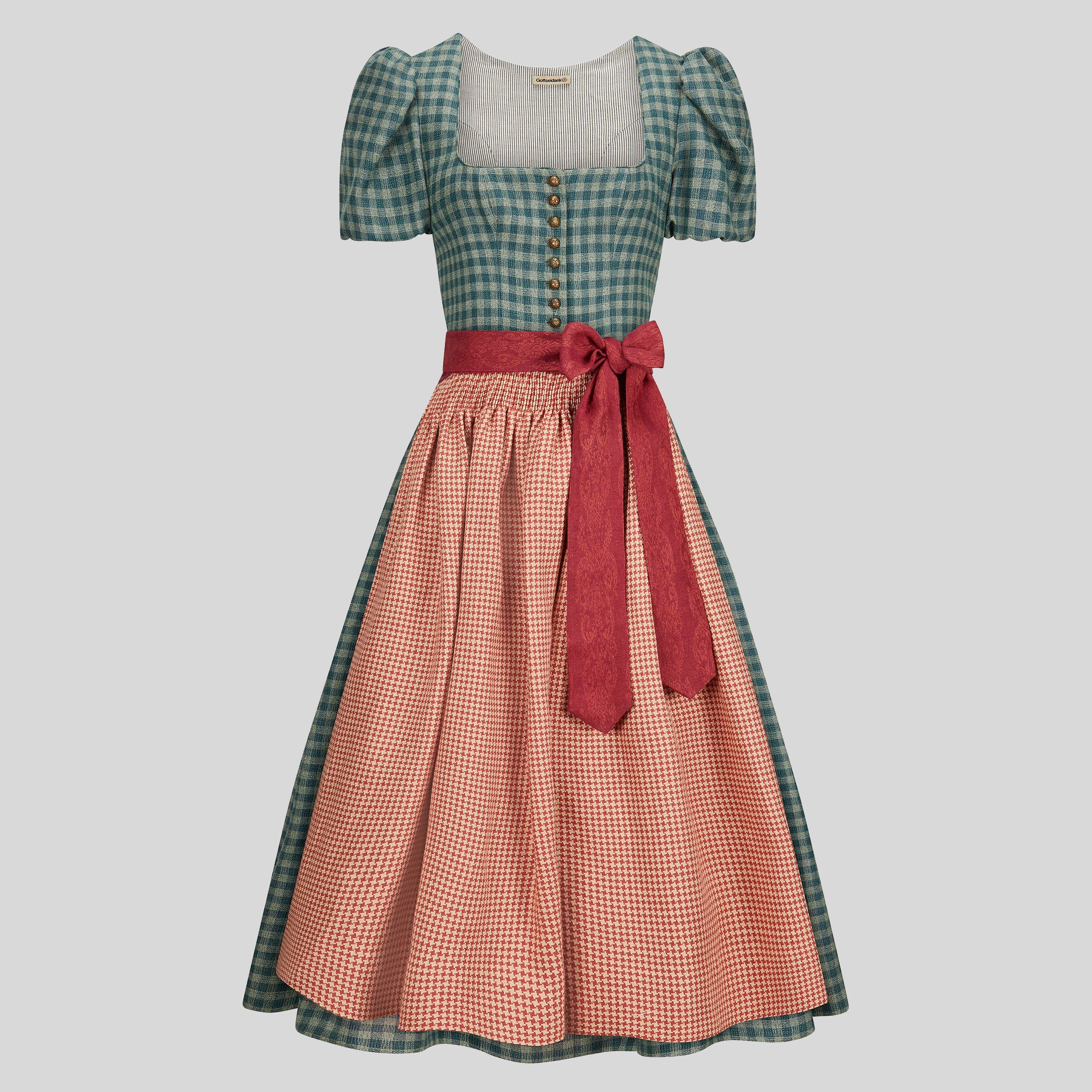 Dirndl Laura blau kariert Bild 1