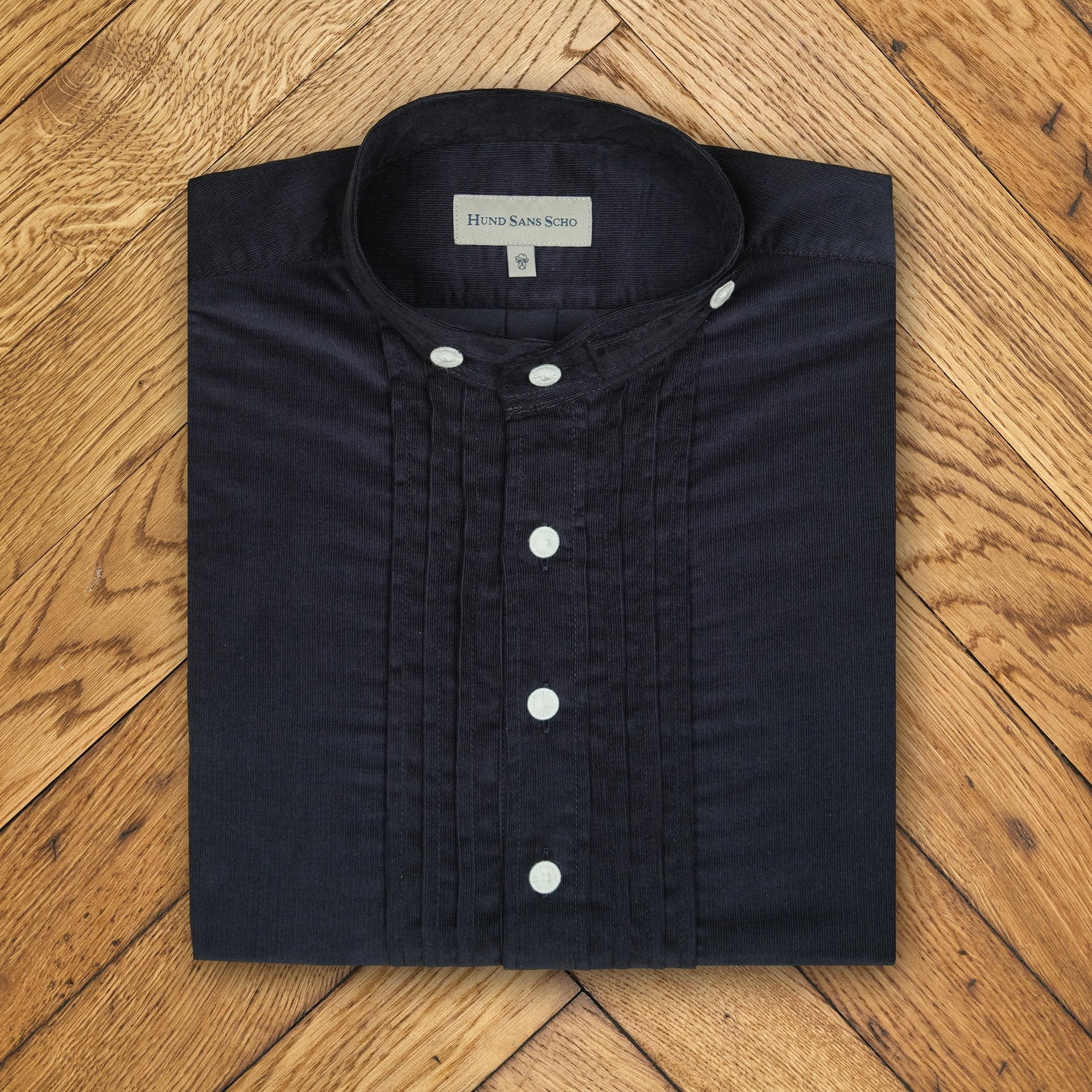 Cordhemd mitternachtsblau Slim Fit Bild 2