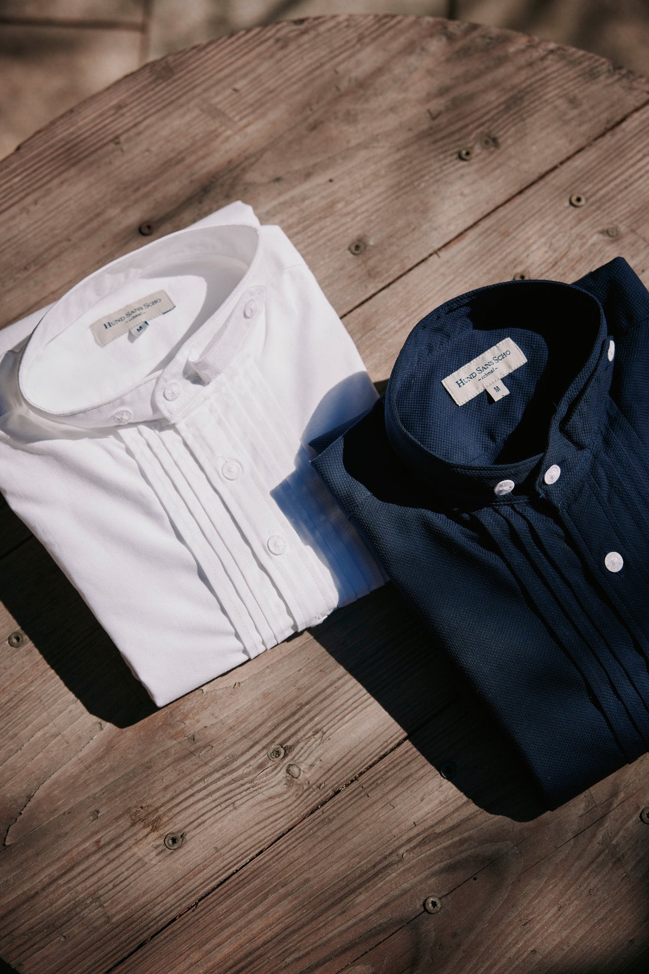 Hemd Piqué dunkelblau Slim Fit Bild 7