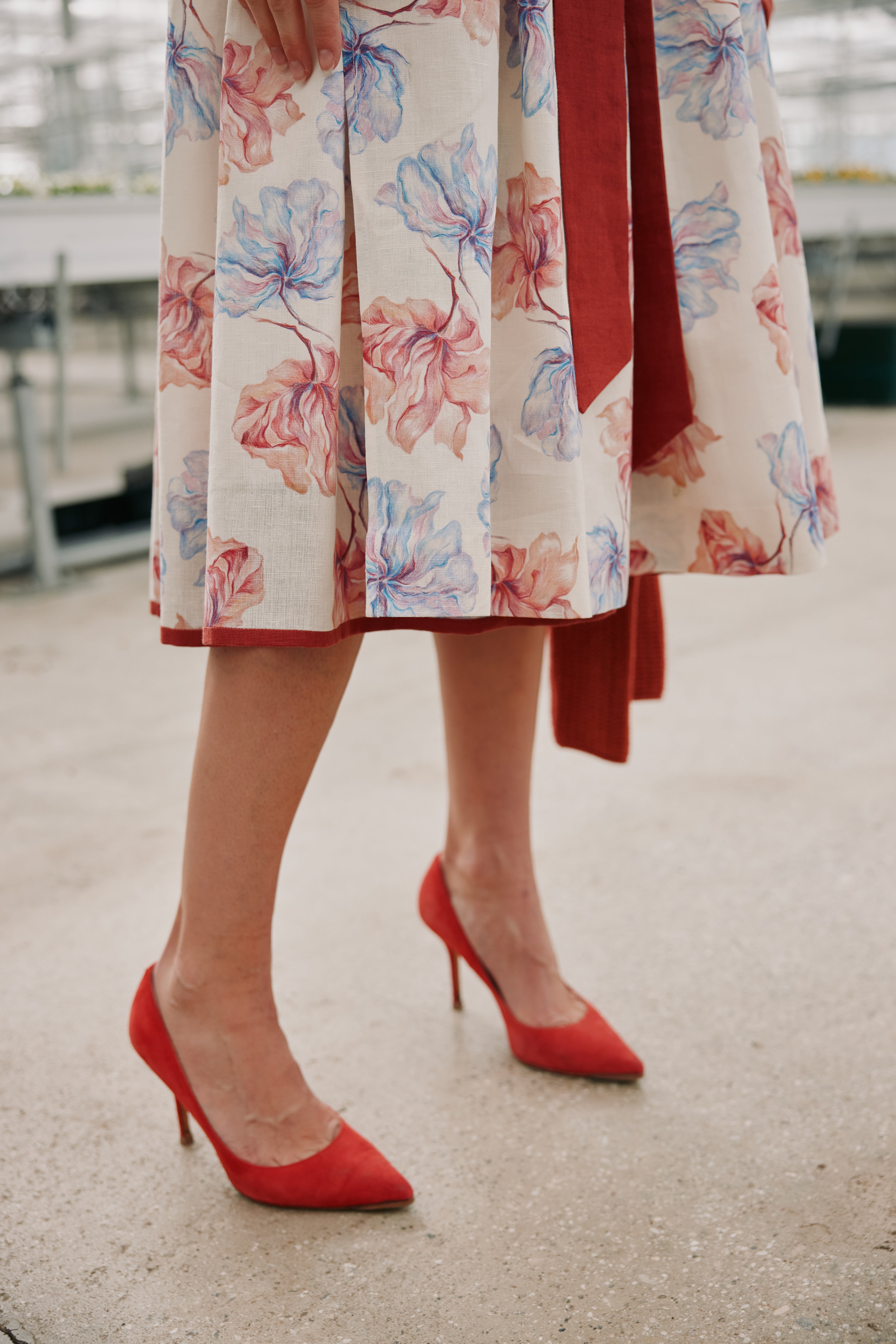 Dirndl Lili, floral gemustert