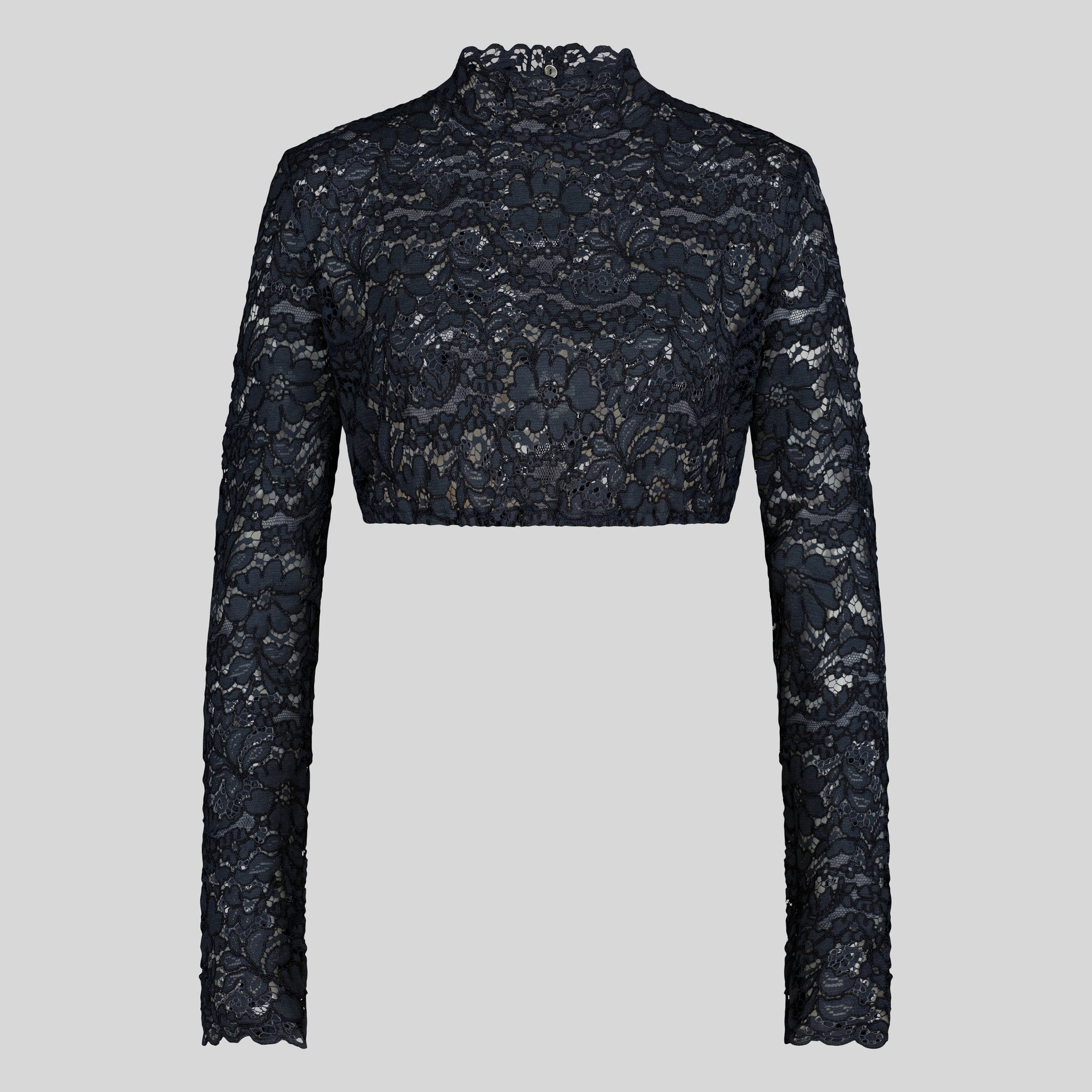 Dirndlbluse Tamara, dunkelblau