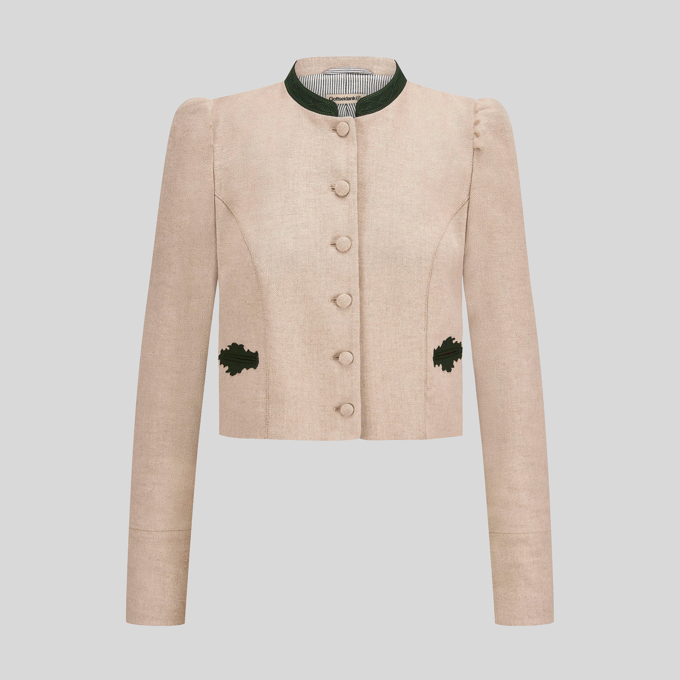 Jacke Flora, sand/grün