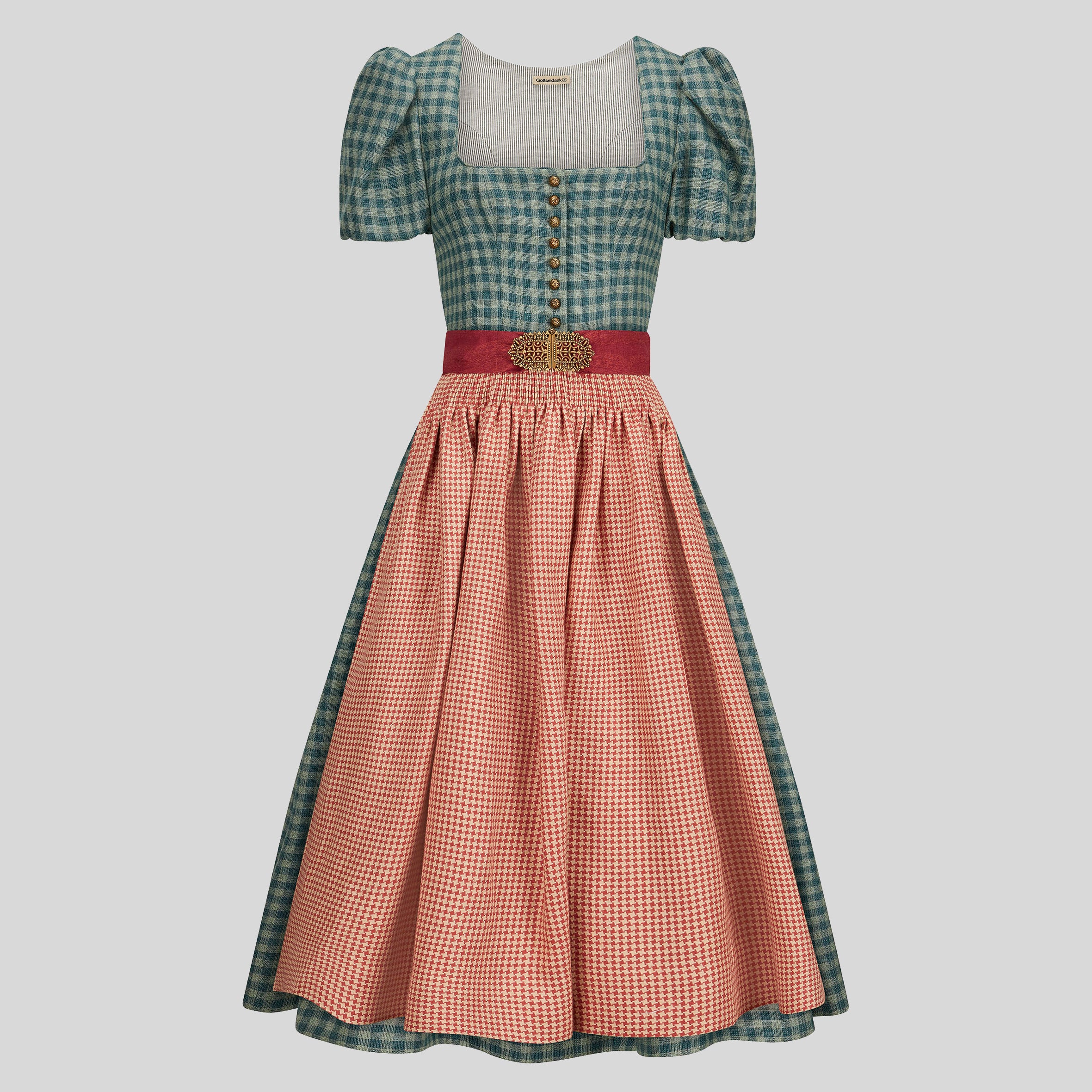 Dirndl Laura, blau kariert