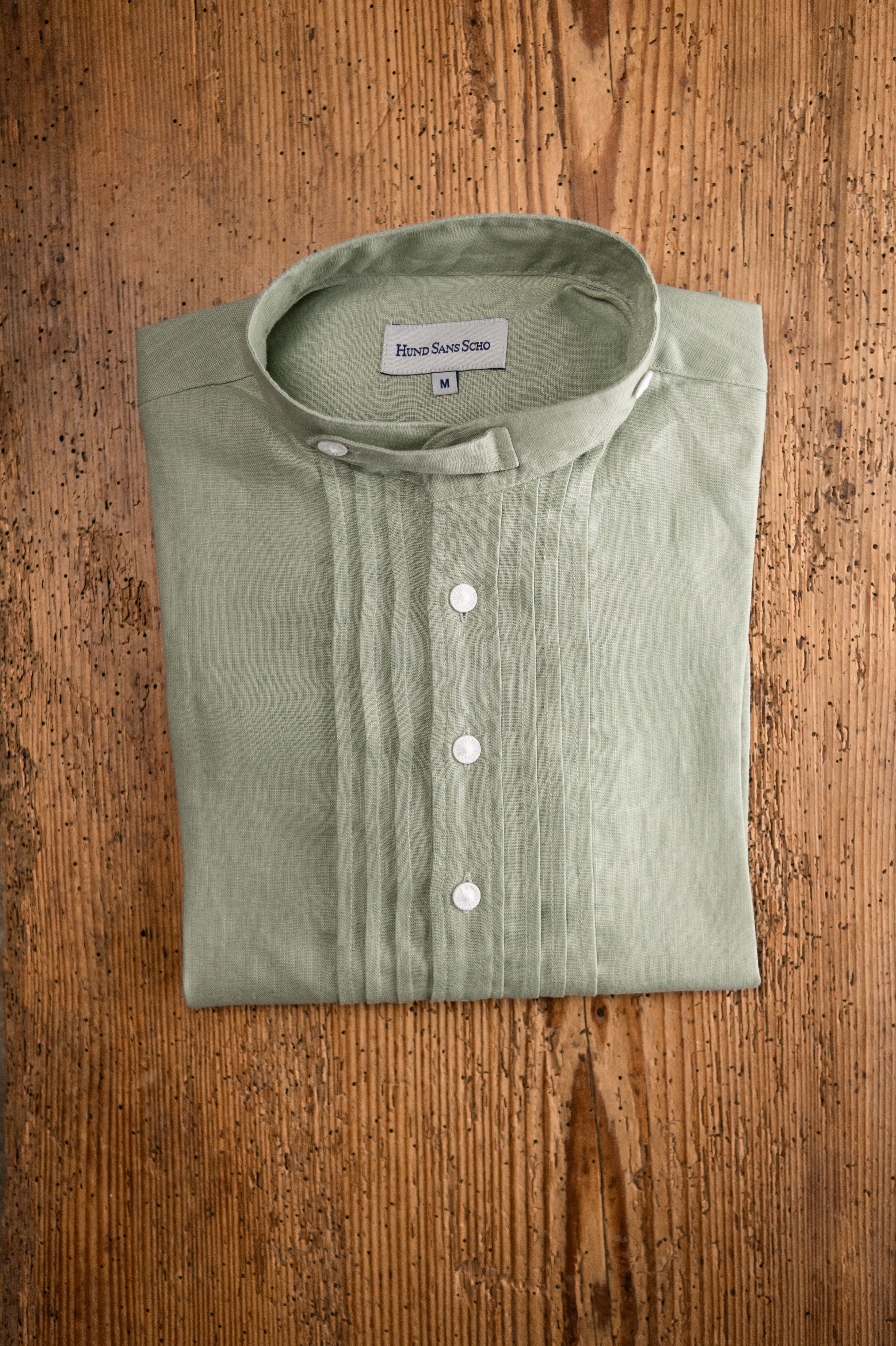 Leinenhemd lindgrün, HundSansScho
