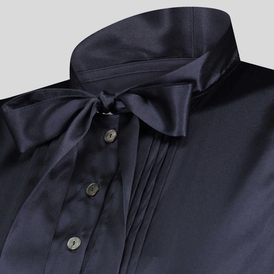 Dirndlbluse Tessa, dunkelblau