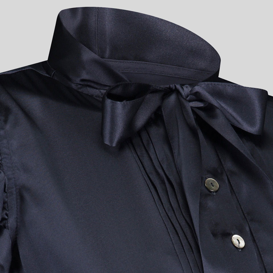 Dirndlbluse Tessa, dunkelblau