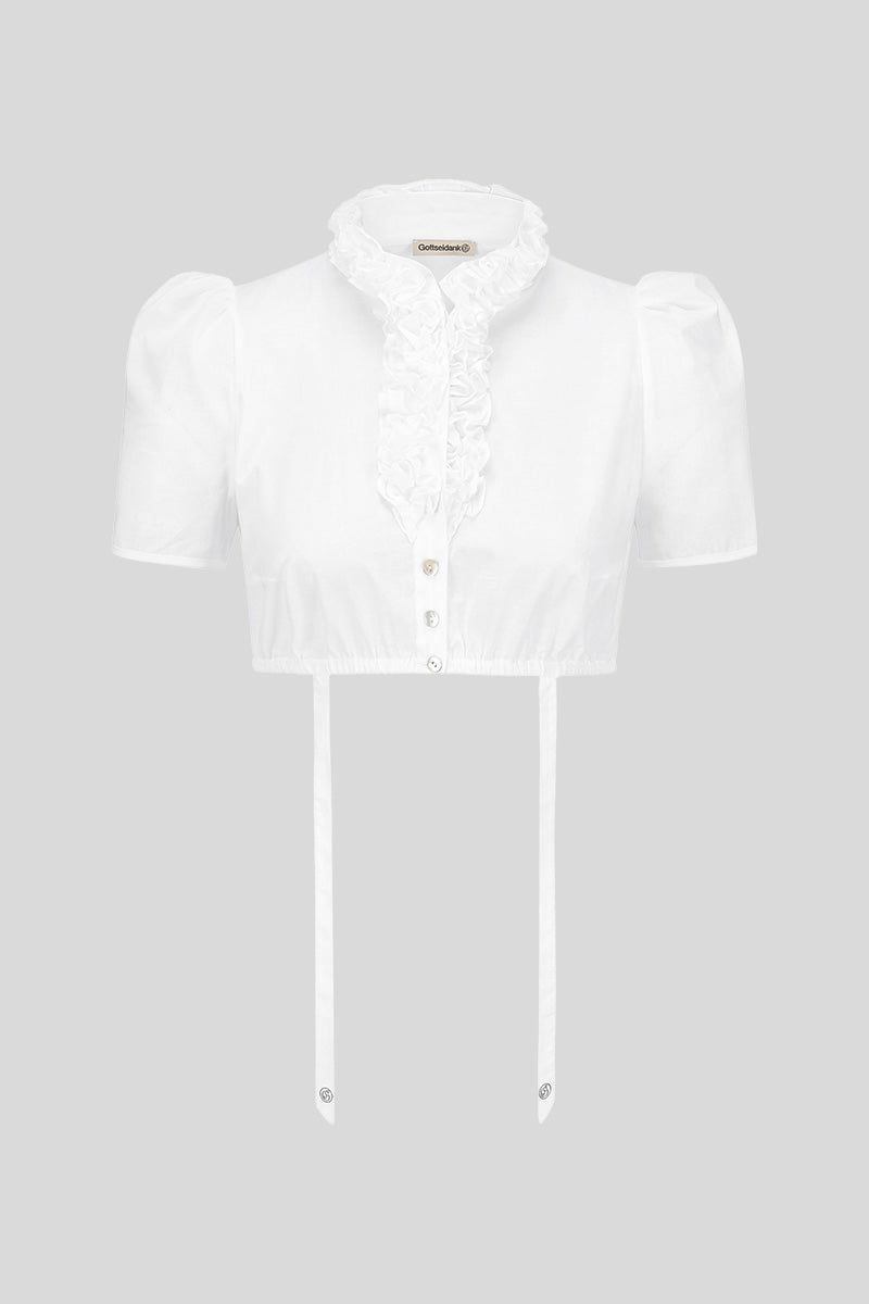 Dirndlbluse Daphne weiß  Bild 1