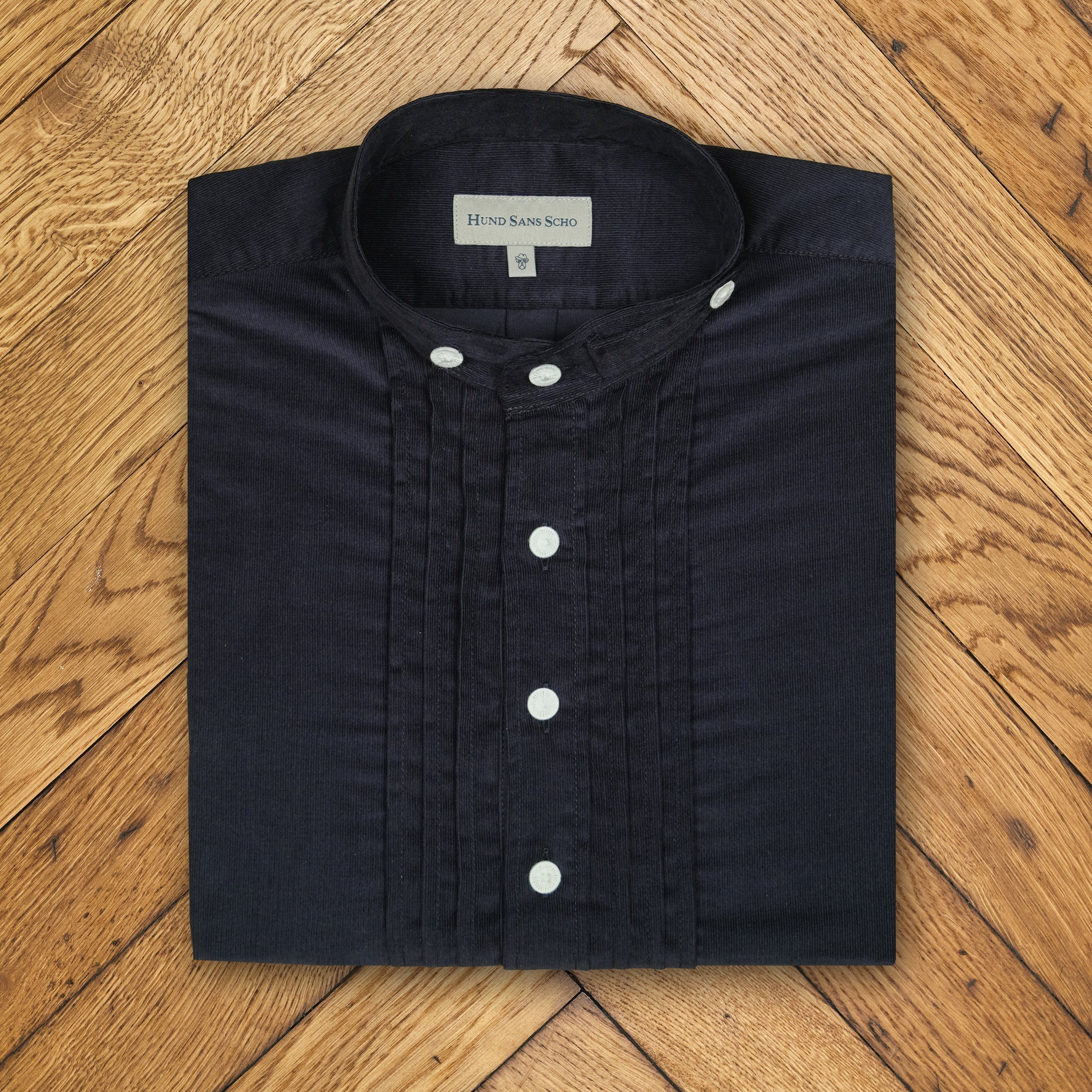 Cordhemd mitternachtsblau Slim Fit  Bild 1