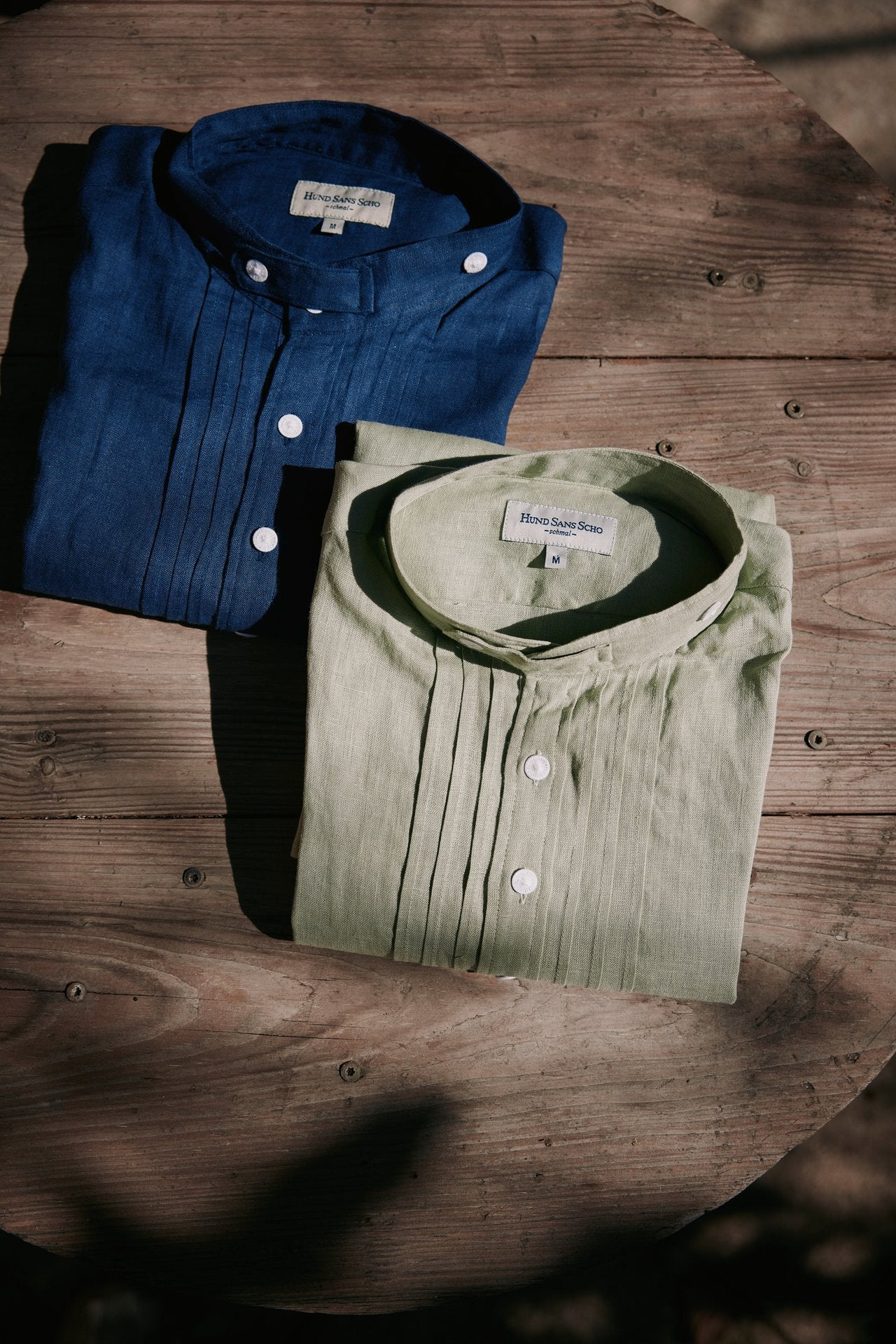 Leinenhemd lindgrün Slim Fit  Bild 4