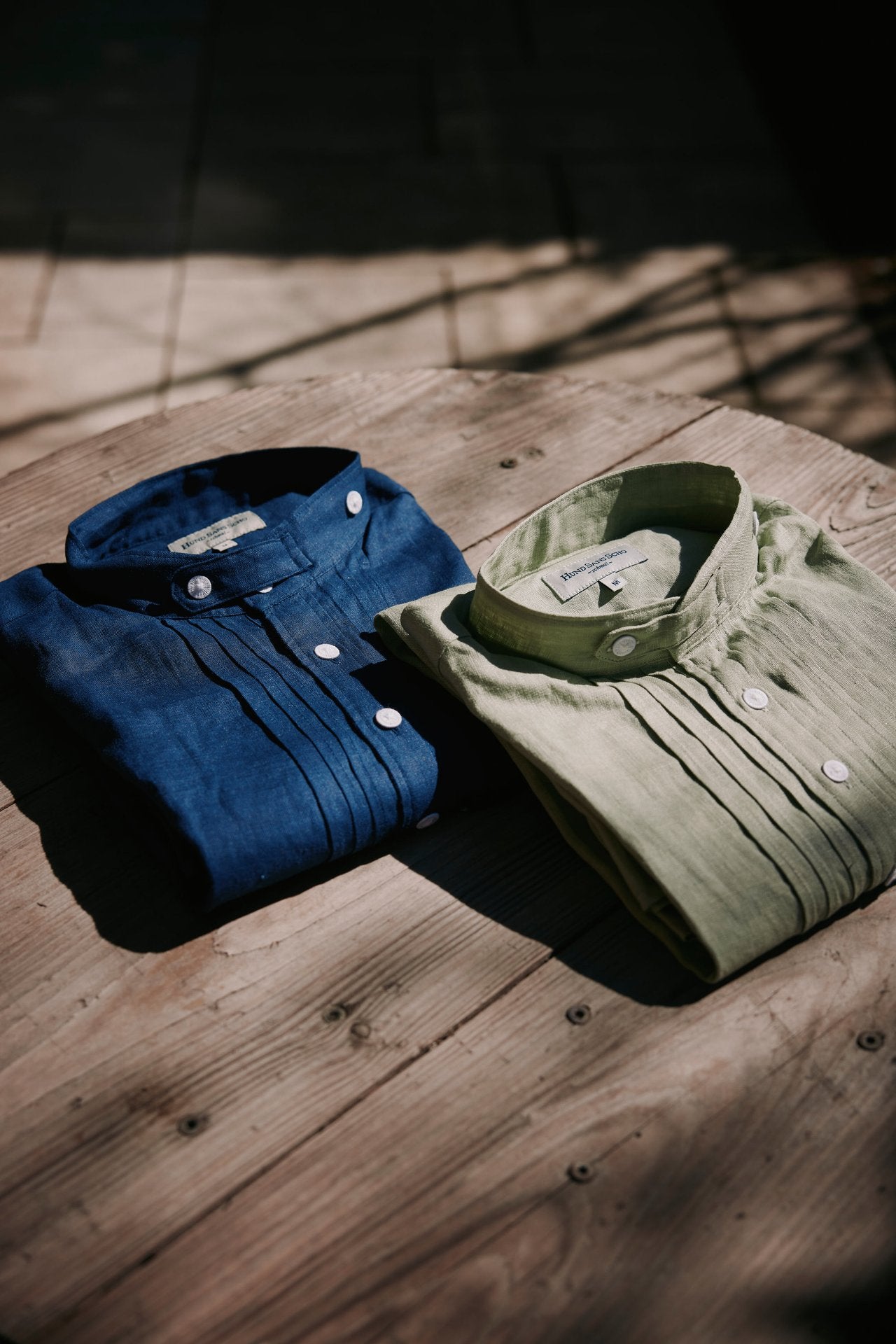 Leinenhemd lindgrün Slim Fit  Bild 6