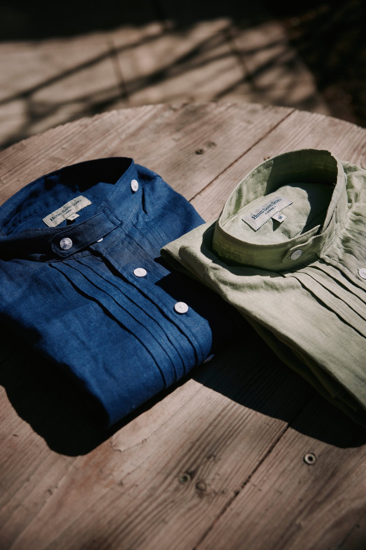 Leinenhemd lindgrün Slim Fit  Bild 7