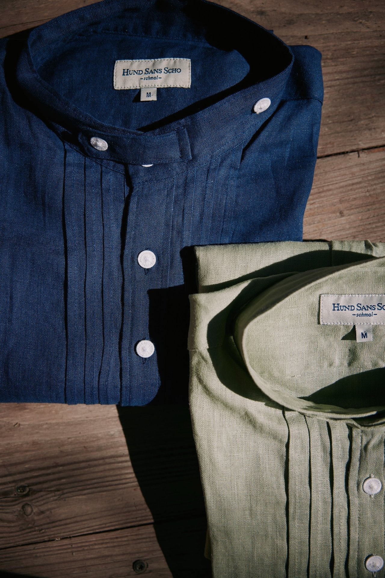 Leinenhemd lindgrün Slim Fit  Bild 8