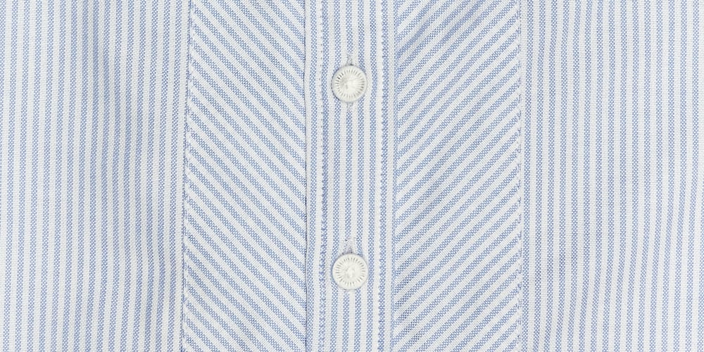 Schwesternstreifen weiß/h.blau Slim Fit  Bild 5