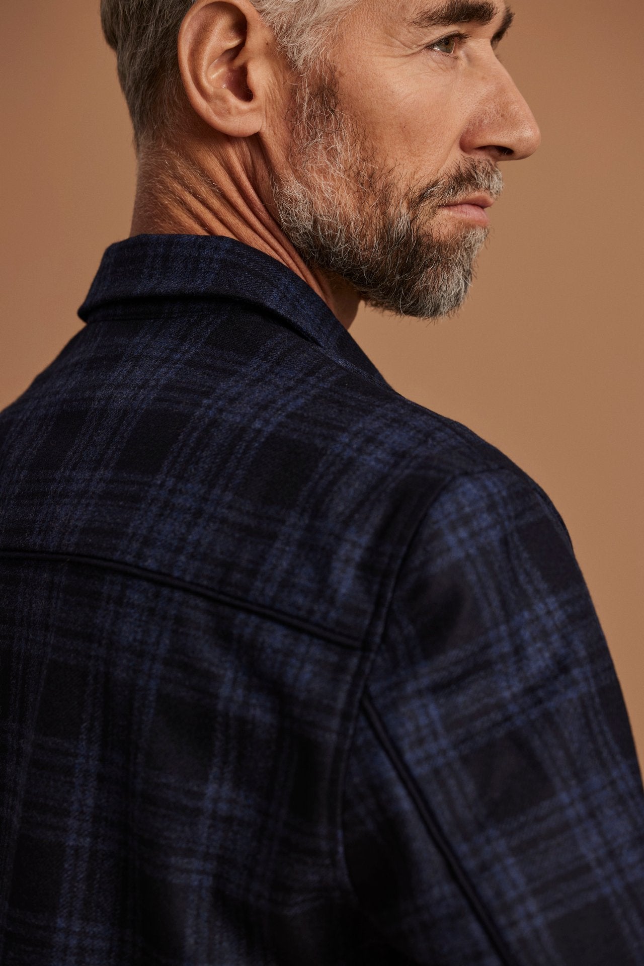 Flanellhemd Felix dkl.blau/blau  Bild 5