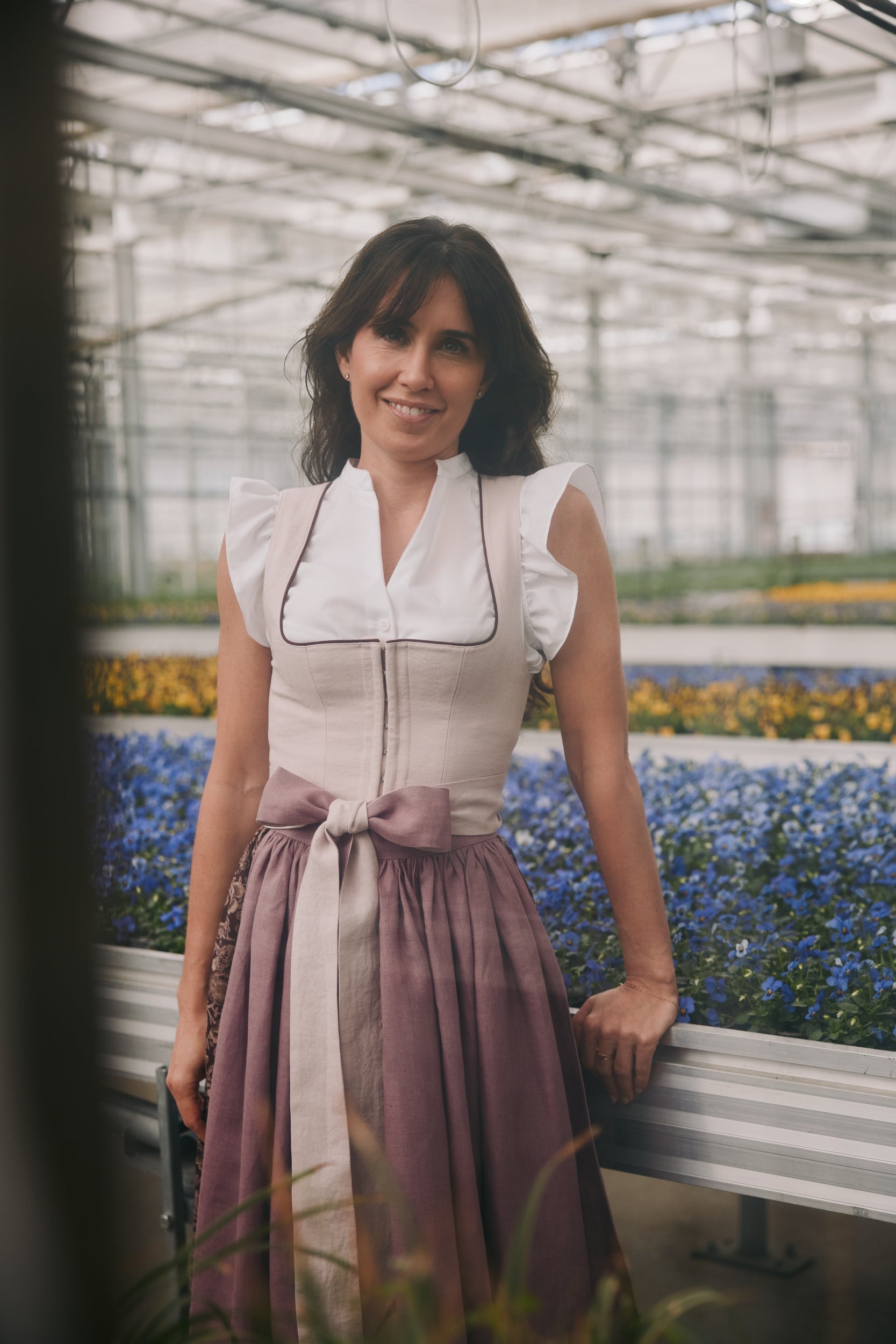Dirndl Lydia rosa/beere  Bild 1