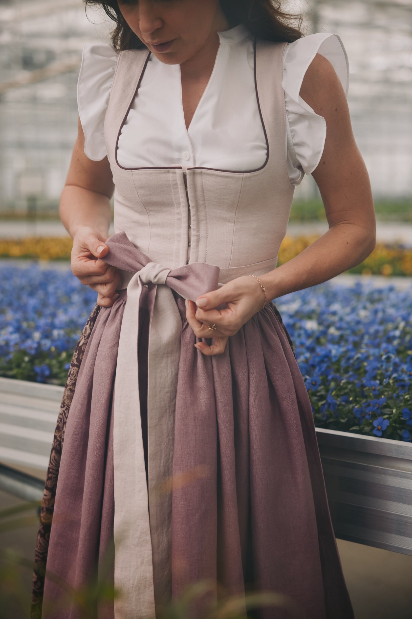 Dirndl Lydia rosa/beere  Bild 2