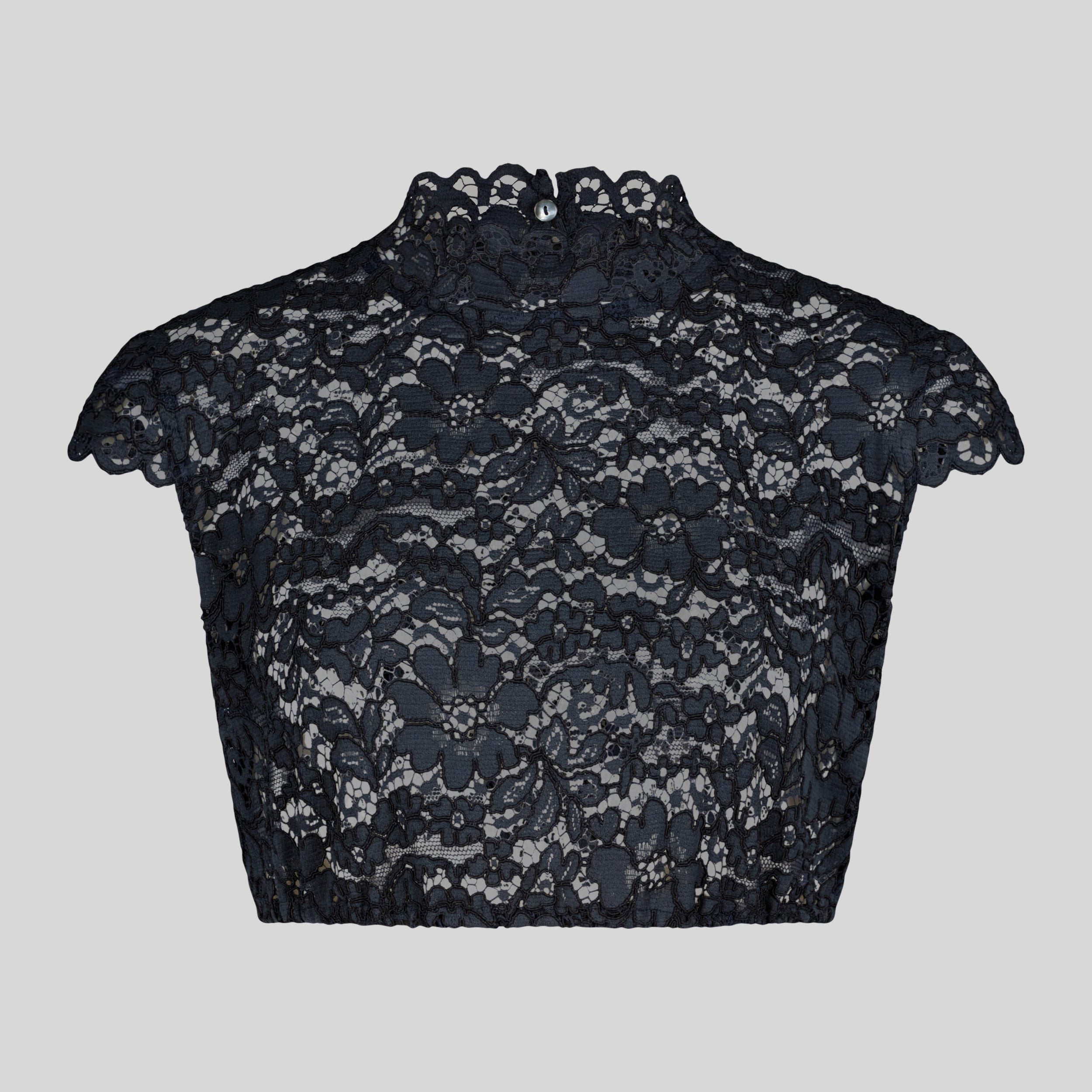Dirndlbluse Tessa dunkelblau  Bild 1