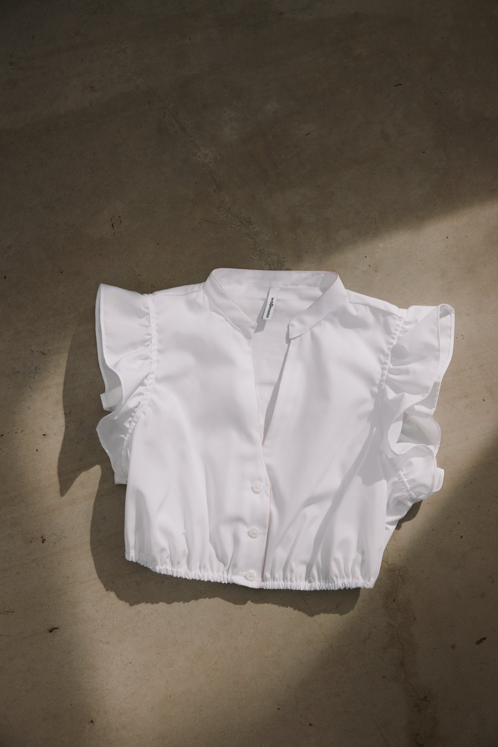 Dirndlbluse Trixi weiß mit rosa Paspoil  Bild 1